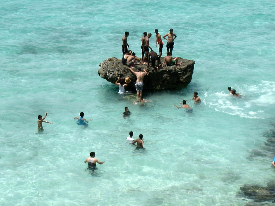 리비아의 지중해변과 관광