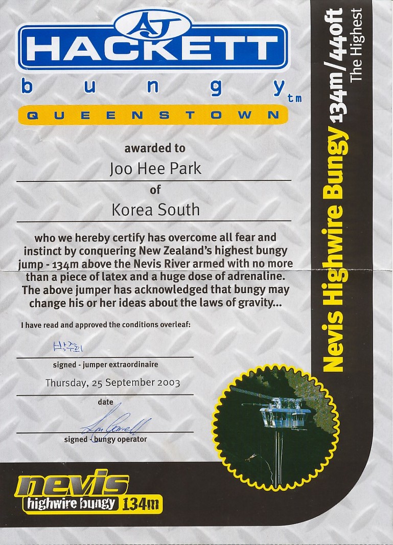 134m 번지점프는 뛰어줘야 제맛이지! ㅋ 뉴질랜드 Levis Highwire Bungy (134m - the Highest Bungy)