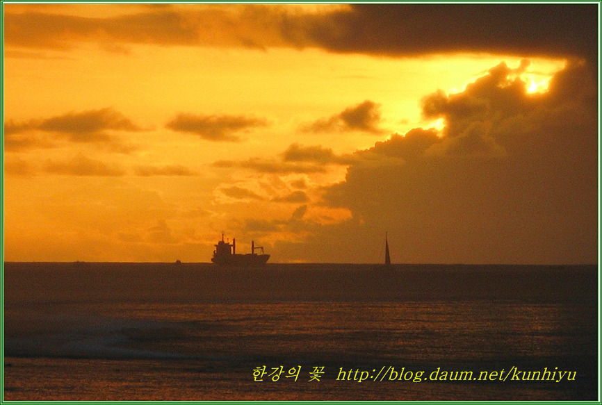사이판 일몰-한강의 꽃