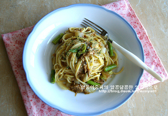 참치 카레 스파게티