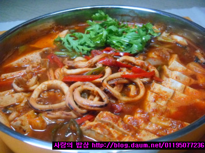 오징어버섯찌개