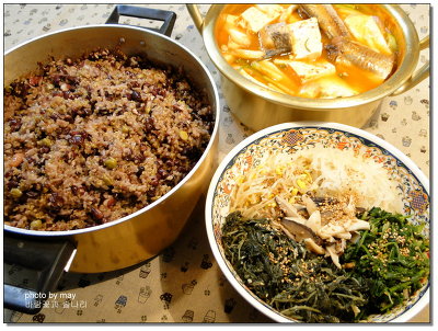 보름 오곡밥과 나물로 만든~ 오곡밥 경단꼬치