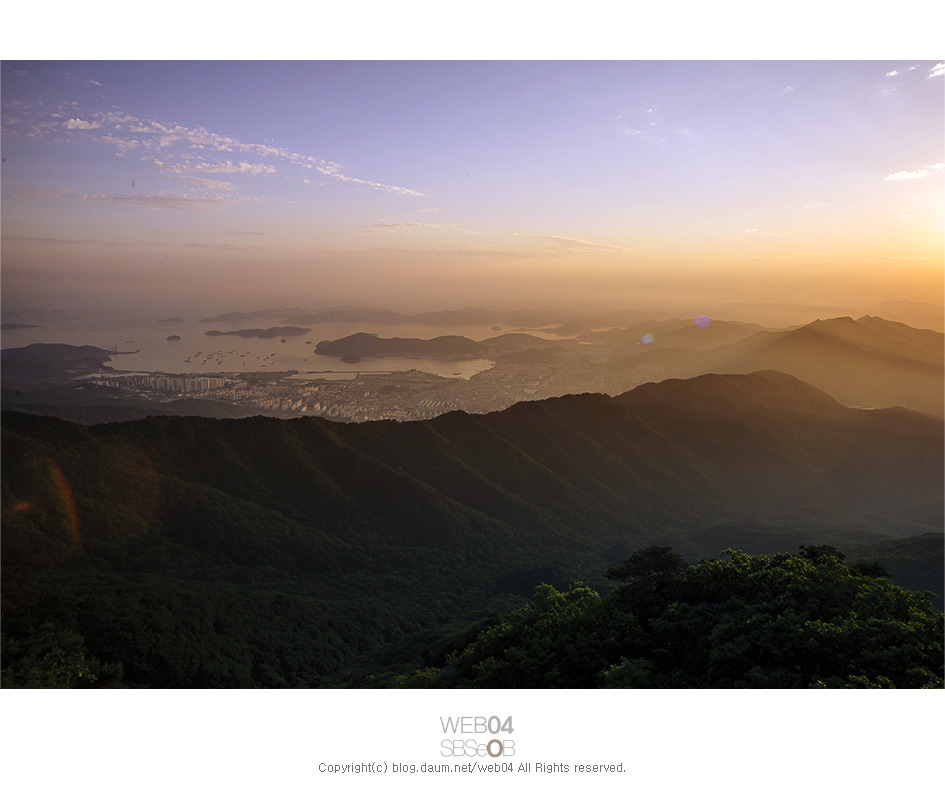 불모산 정상에서