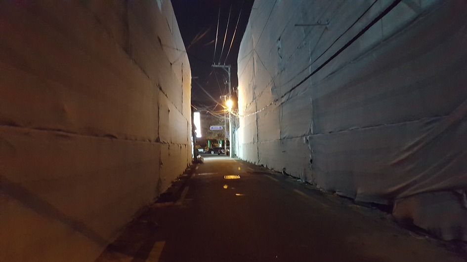 밤길을 걸으며,,