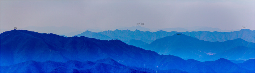 부산 금정산 조망도