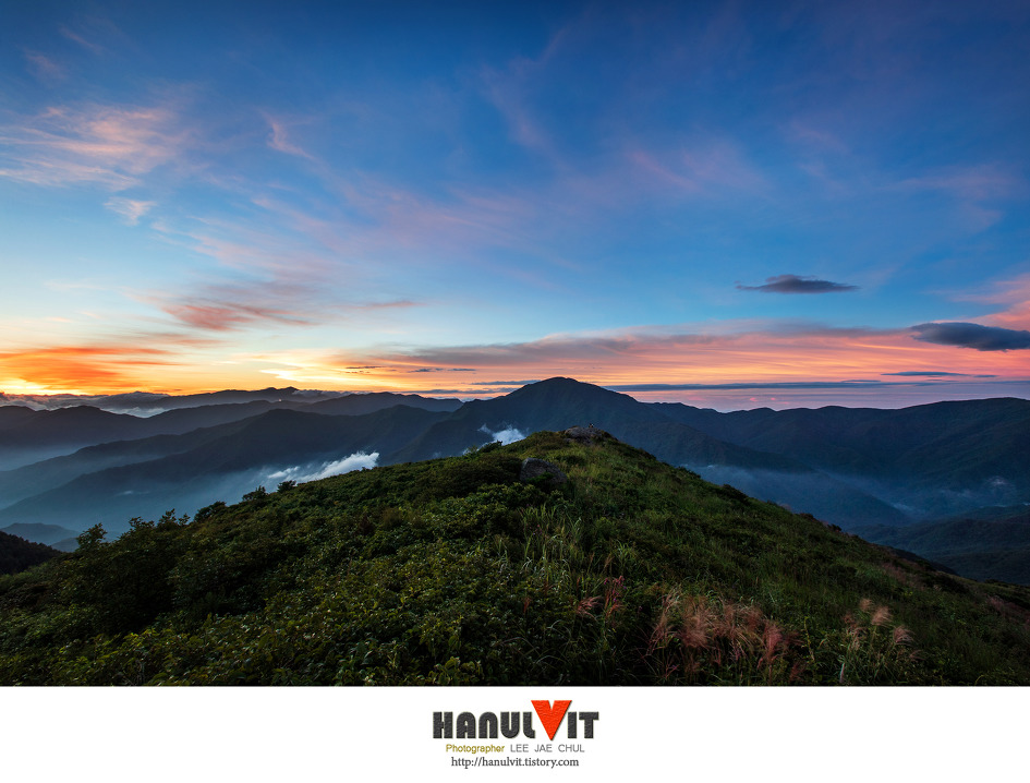 지리산의 아침..