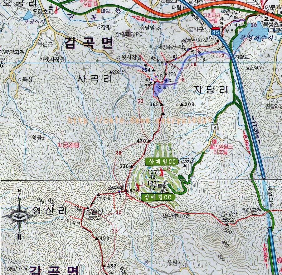충북 충주 보련산(트랙보유)
